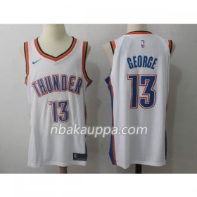 Oklahoma City Thunder Paul George 13 Nike 2017-18 Valkoinen Pelipaidat Swingman - Miesten